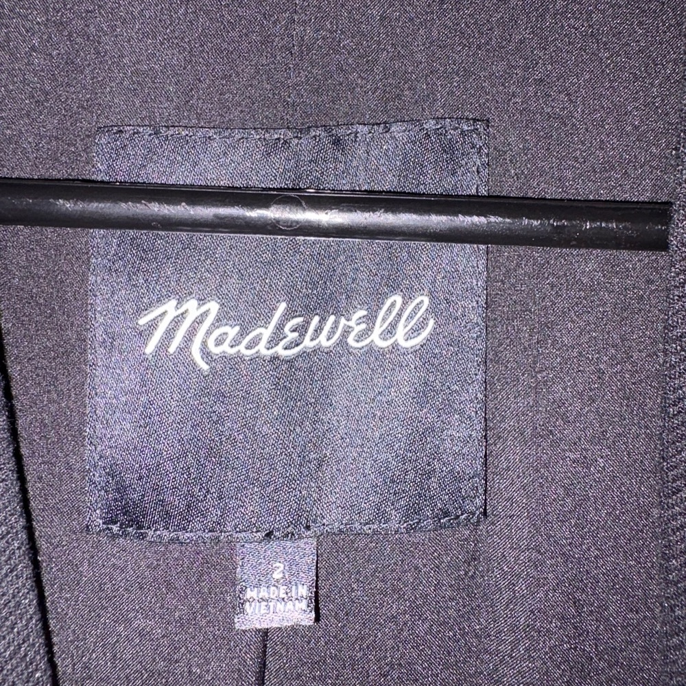 Madewell Black Single-Button Tailored Blazer - image 5